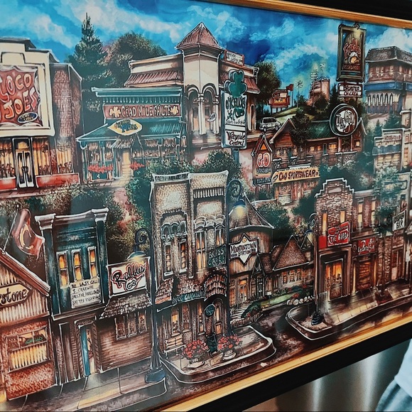 Mt. Pleasant, MI - Central Michigan University College Bars Memorophilia Art - Picture 2 of 2